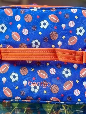 NEW Sports Themed Bentgo Lunch Box W/ USED matching Sports Bentgo Box